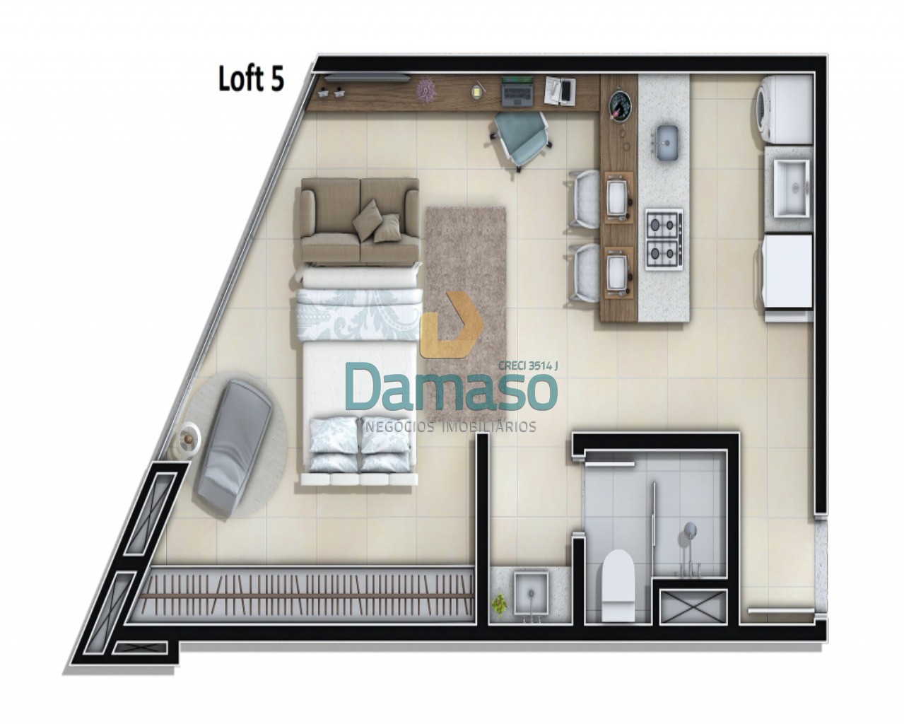 Apartamento à venda com 1 quarto, 45m² - Foto 15