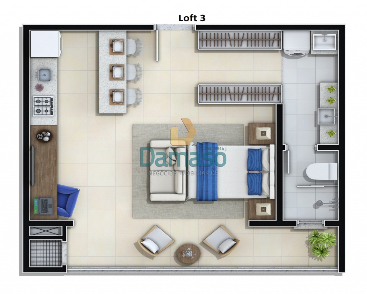 Apartamento à venda com 1 quarto, 45m² - Foto 19