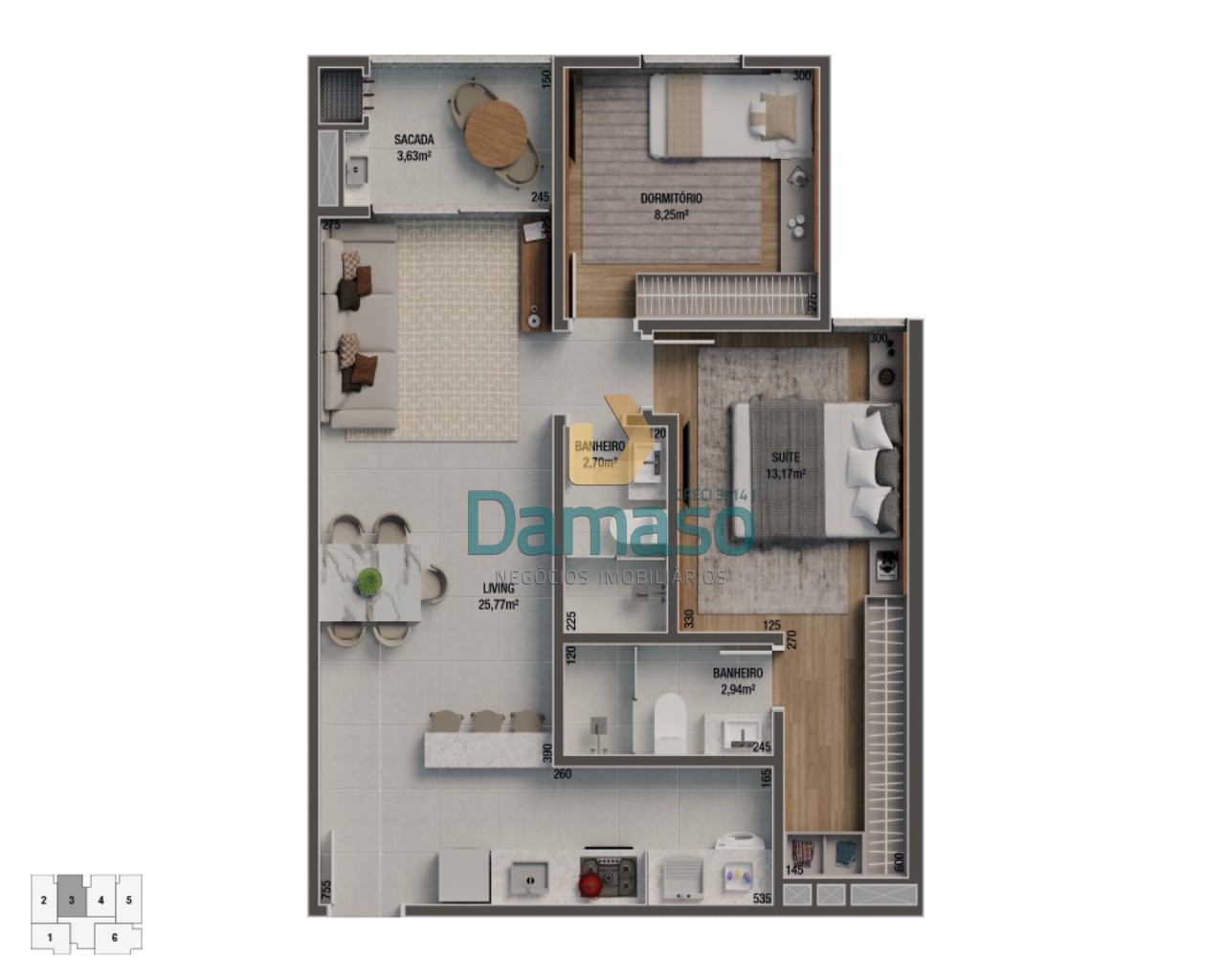 Apartamento à venda com 2 quartos, 64m² - Foto 17