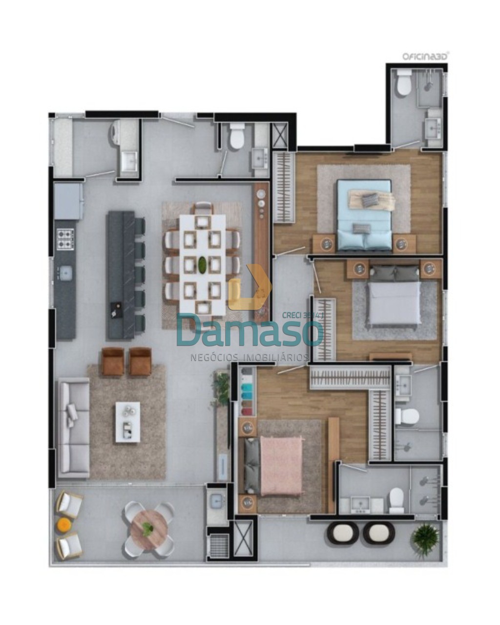 Apartamento à venda com 3 quartos, 126m² - Foto 14