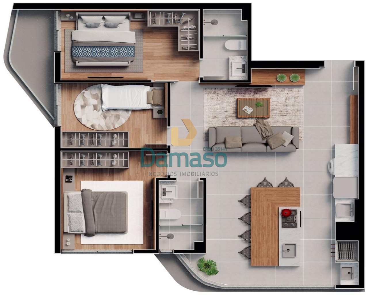 Apartamento à venda com 3 quartos, 80m² - Foto 16