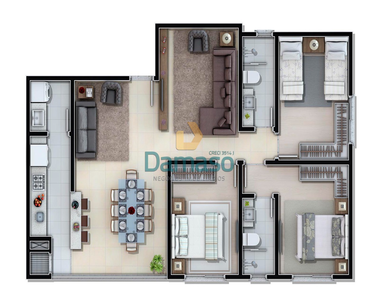 Apartamento à venda com 2 quartos, 72m² - Foto 19