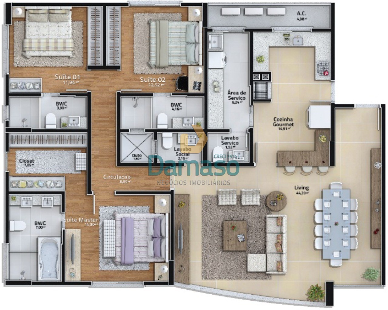 Apartamento à venda com 3 quartos, 161m² - Foto 20