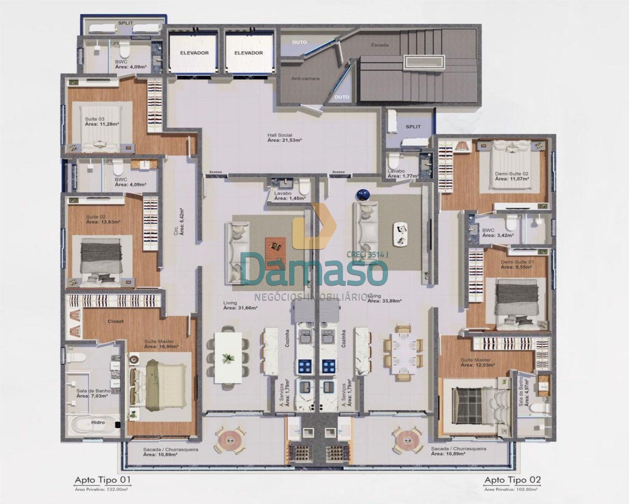 Apartamento à venda com 3 quartos, 102m² - Foto 20