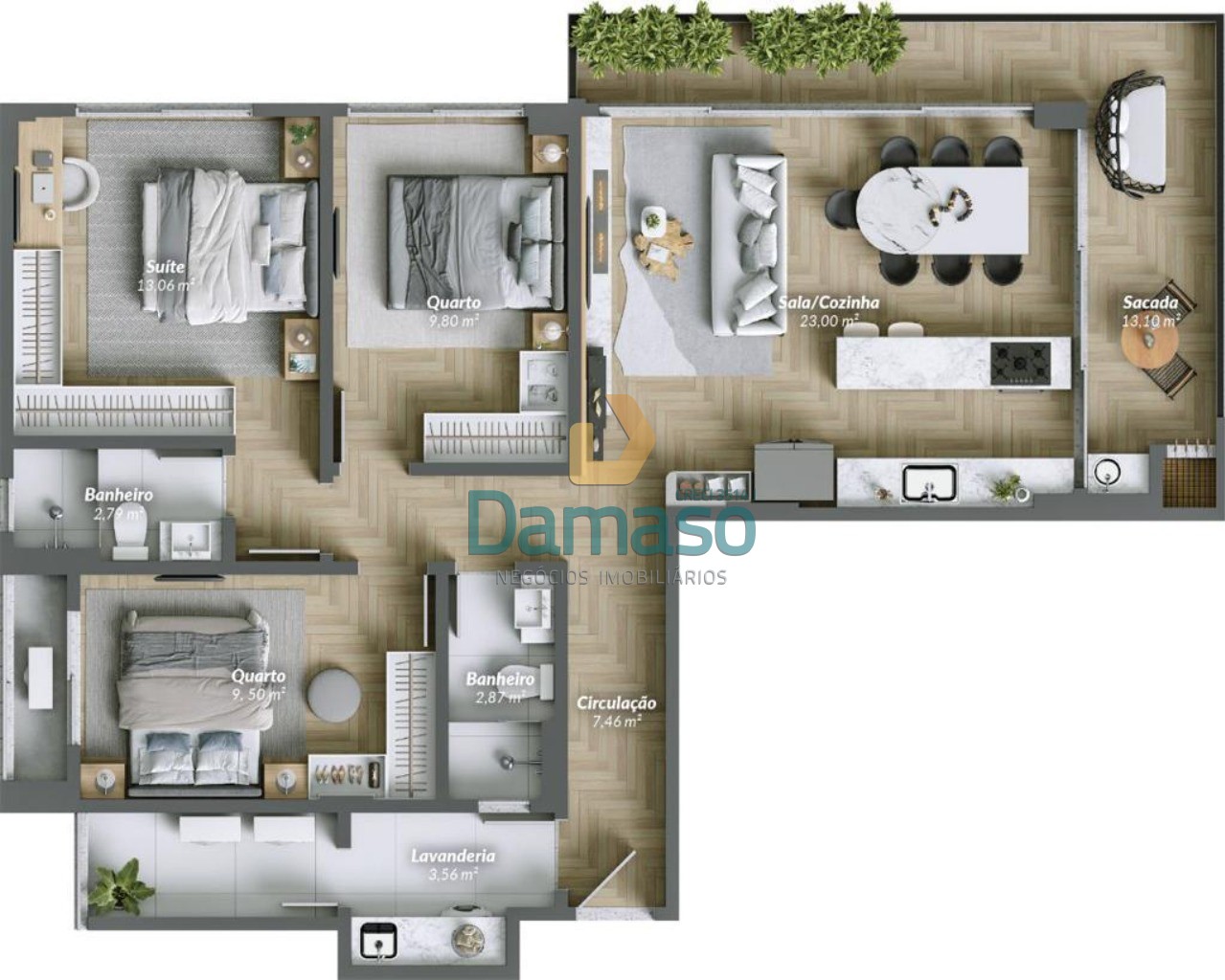 Apartamento à venda com 3 quartos, 104m² - Foto 27