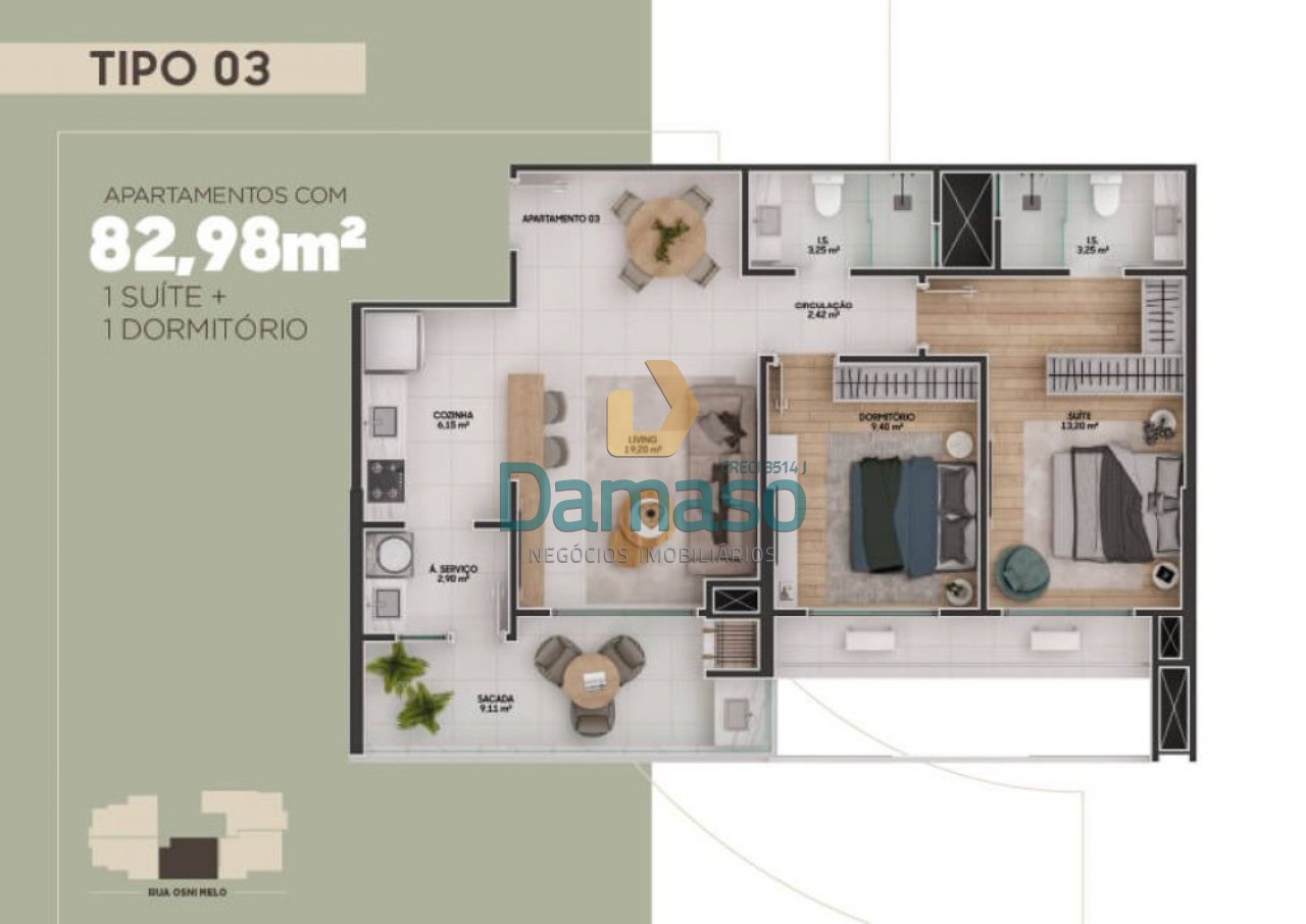 Apartamento à venda com 2 quartos, 79m² - Foto 23