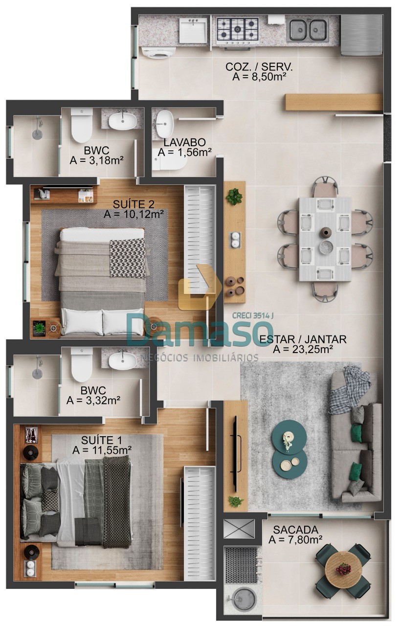 Apartamento à venda com 2 quartos, 75m² - Foto 16