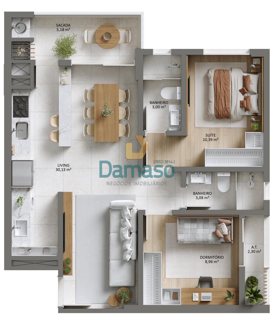 Apartamento à venda com 2 quartos, 74m² - Foto 5