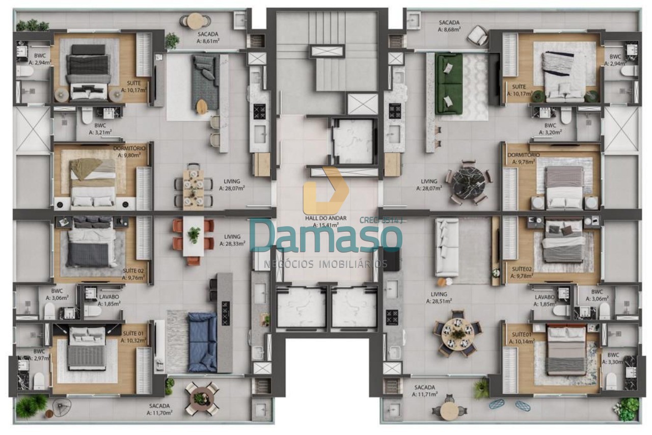 Apartamento à venda com 2 quartos, 77m² - Foto 25