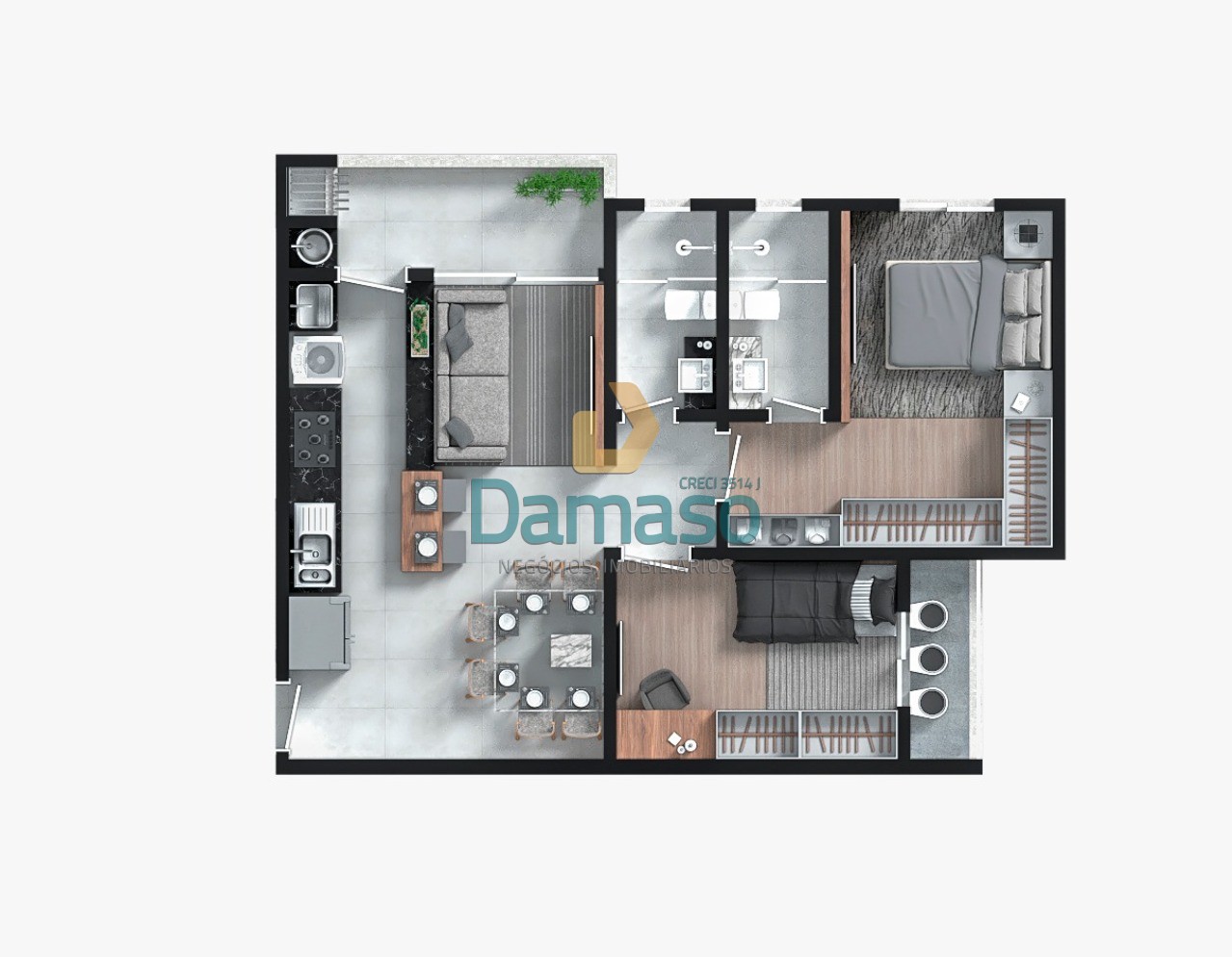 Apartamento à venda com 2 quartos, 67m² - Foto 17