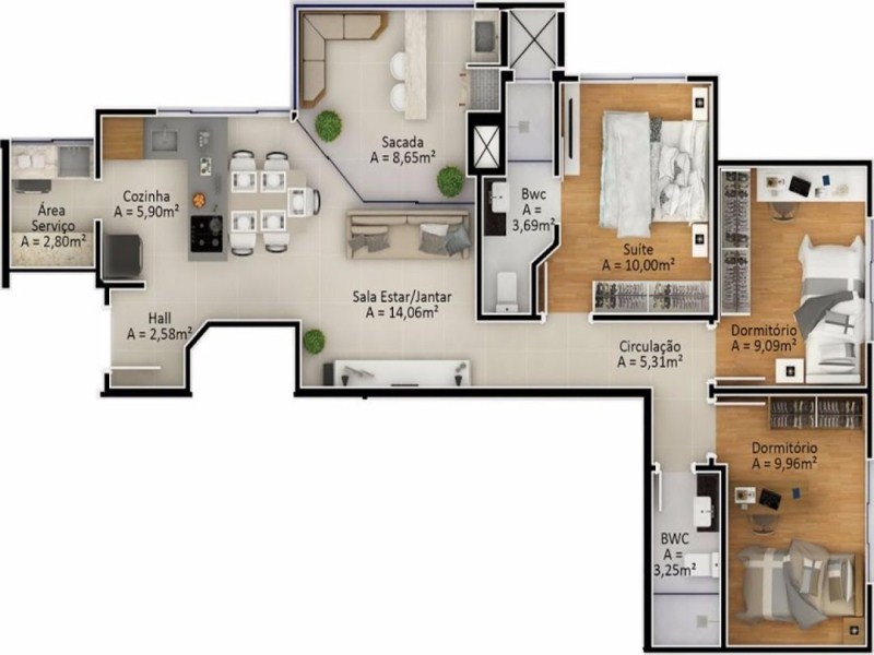 Apartamento à venda com 3 quartos, 101m² - Foto 13