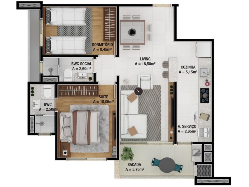 Apartamento à venda com 2 quartos, 65m² - Foto 13