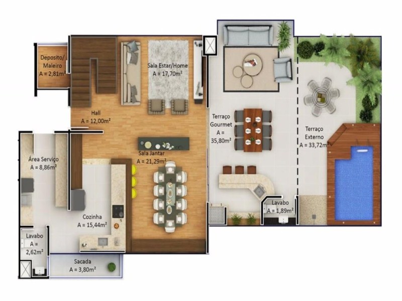 Apartamento à venda com 3 quartos, 138m² - Foto 15