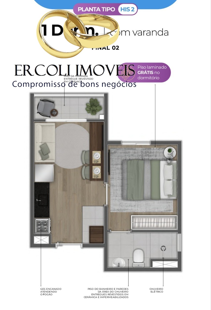 Apartamento, 1 quarto, 28 m² - Foto 9
