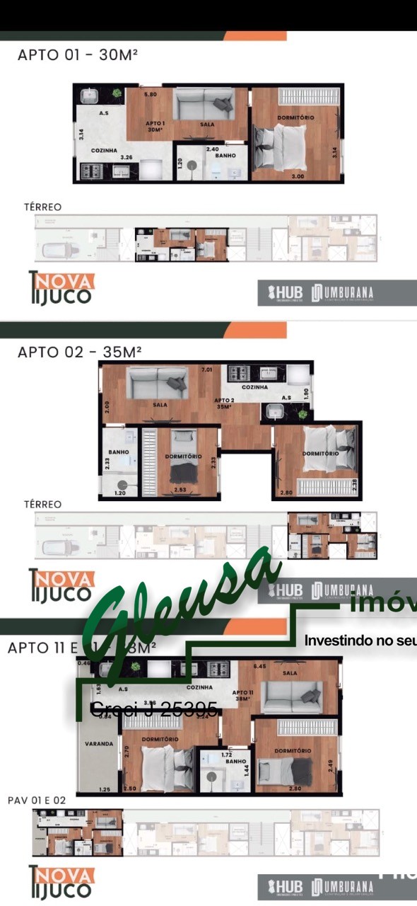 Apartamento, 2 quartos, 35 m² - Foto 4
