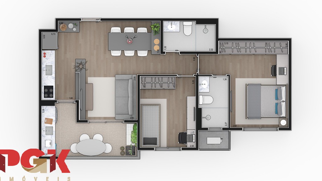 Apartamento à venda com 2 quartos, 61m² - Foto 25