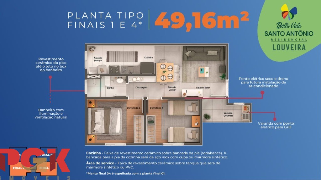 Apartamento, 2 quartos, 47 m² - Foto 12