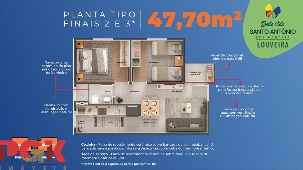Apartamento, 2 quartos, 47 m² - Foto 11