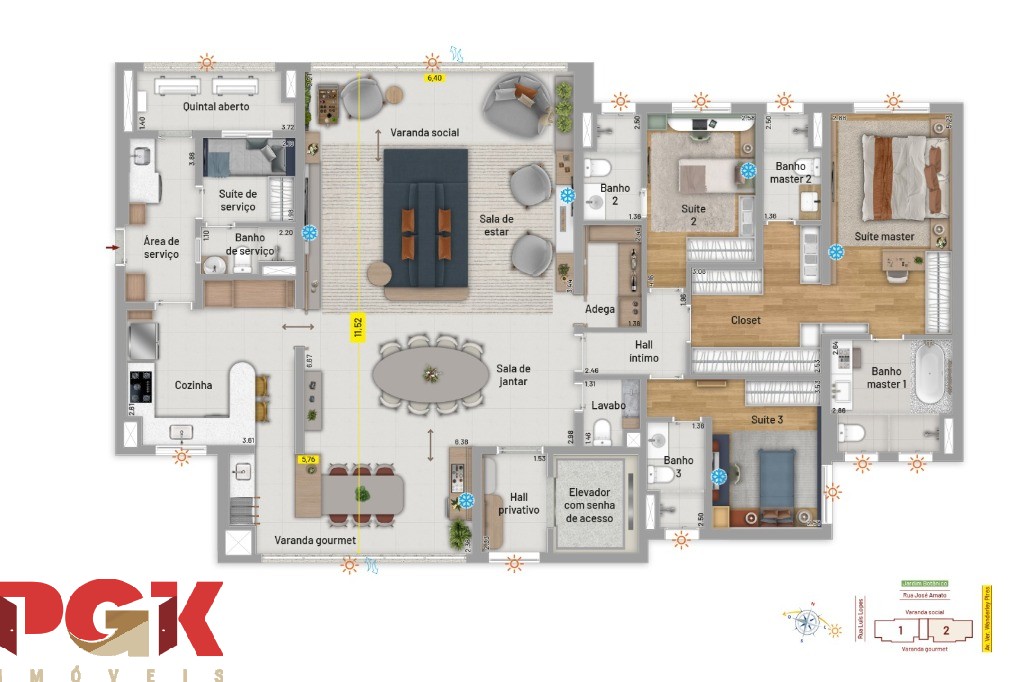 Apartamento, 4 quartos, 207 m² - Foto 35