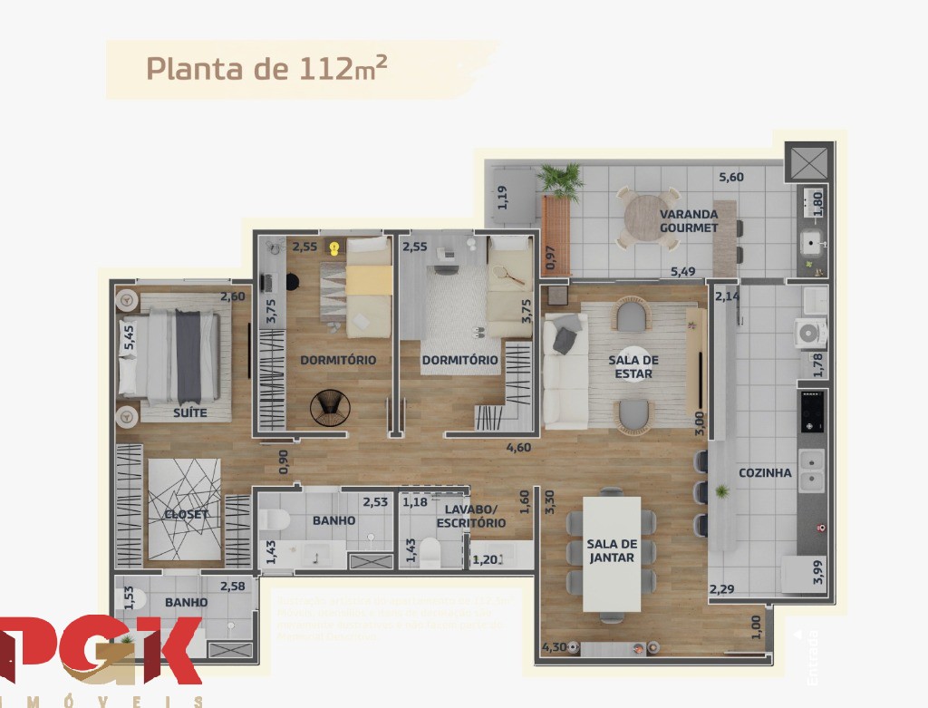 Apartamento, 3 quartos, 112 m² - Foto 14