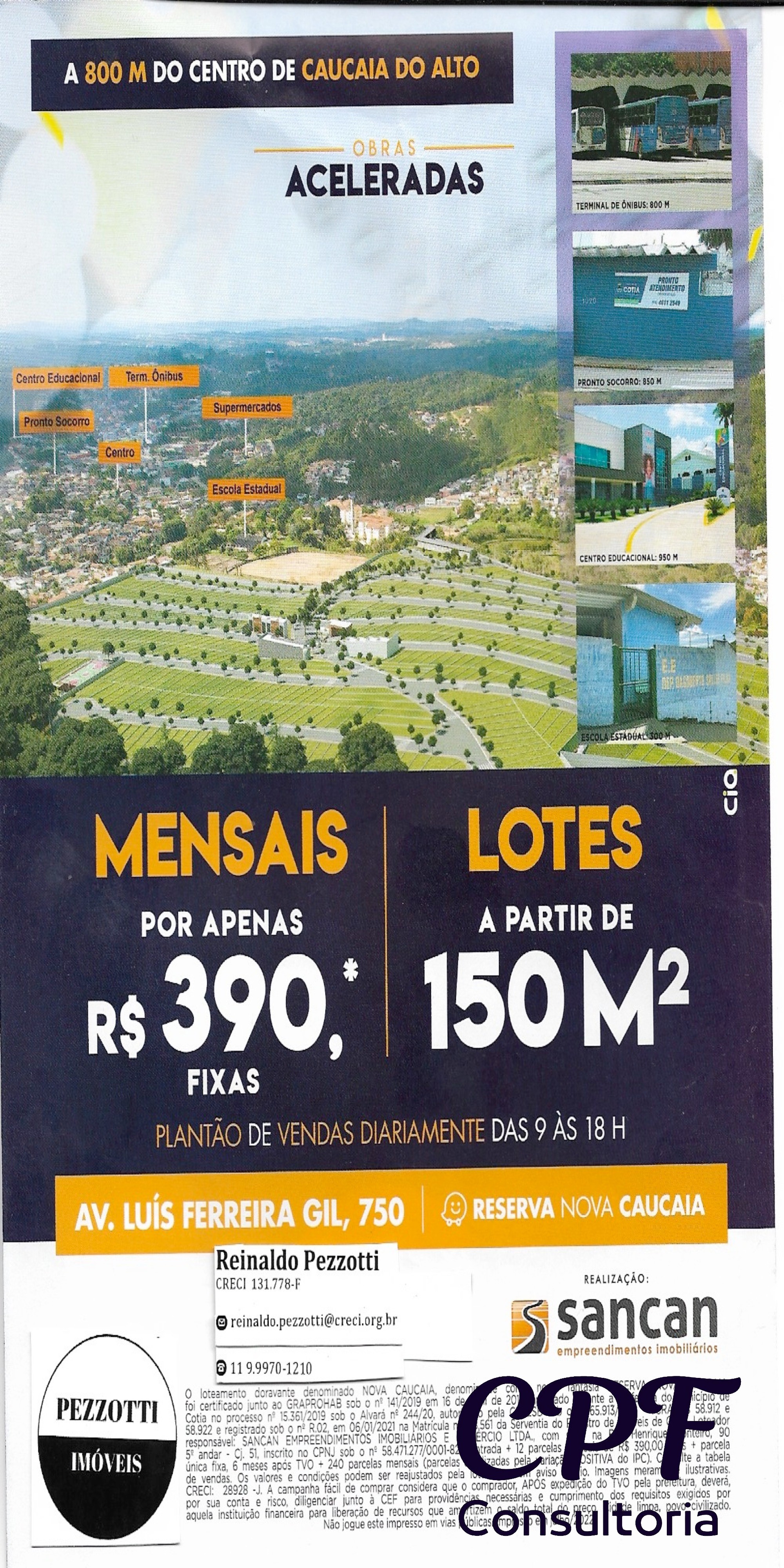 TERRENO RESIDENCIAL em CAUCAIA DO ALTO - SP, RESERVA NOVA CAUCAIA