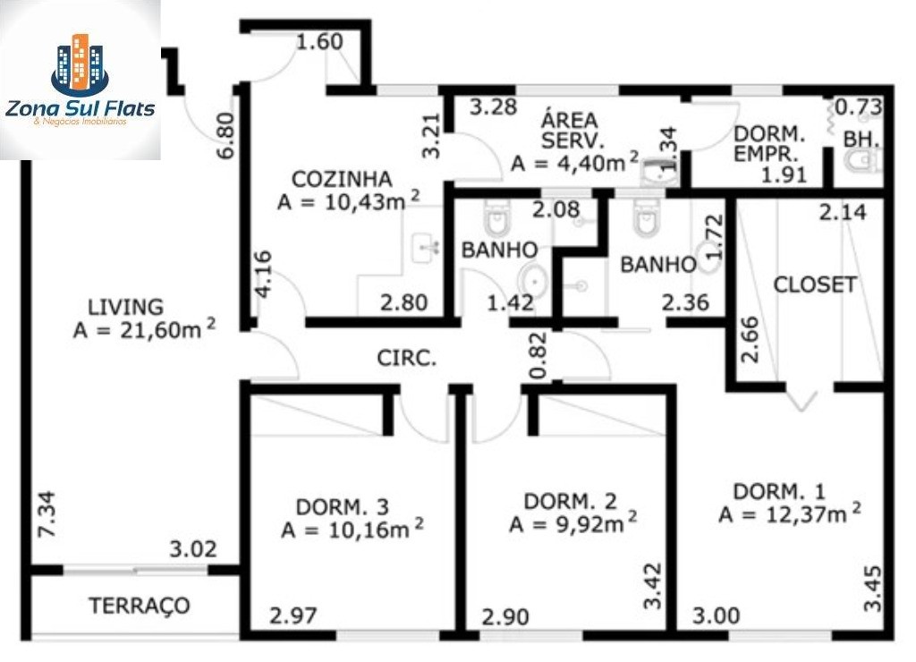 Apartamento à venda com 3 quartos, 105m² - Foto 12