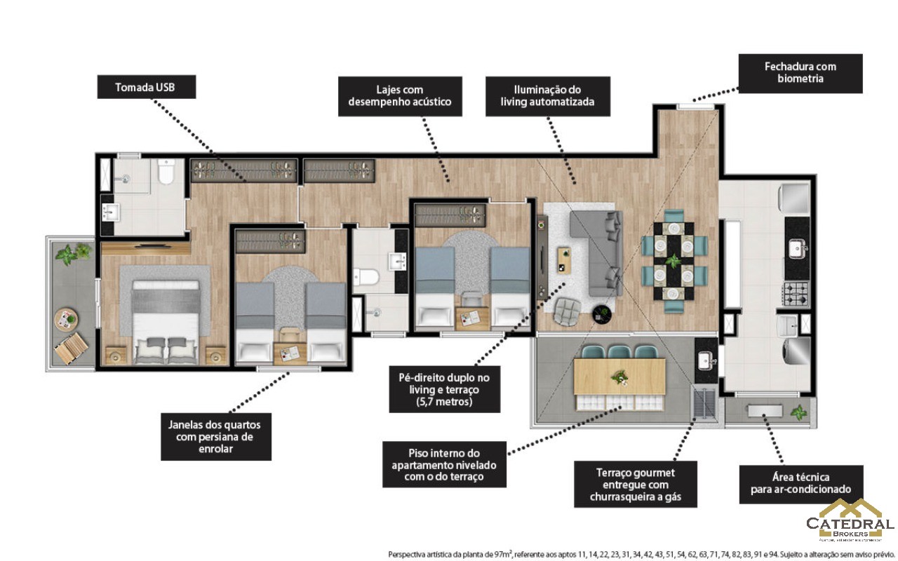 Apartamento à venda com 3 quartos, 104m² - Foto 12