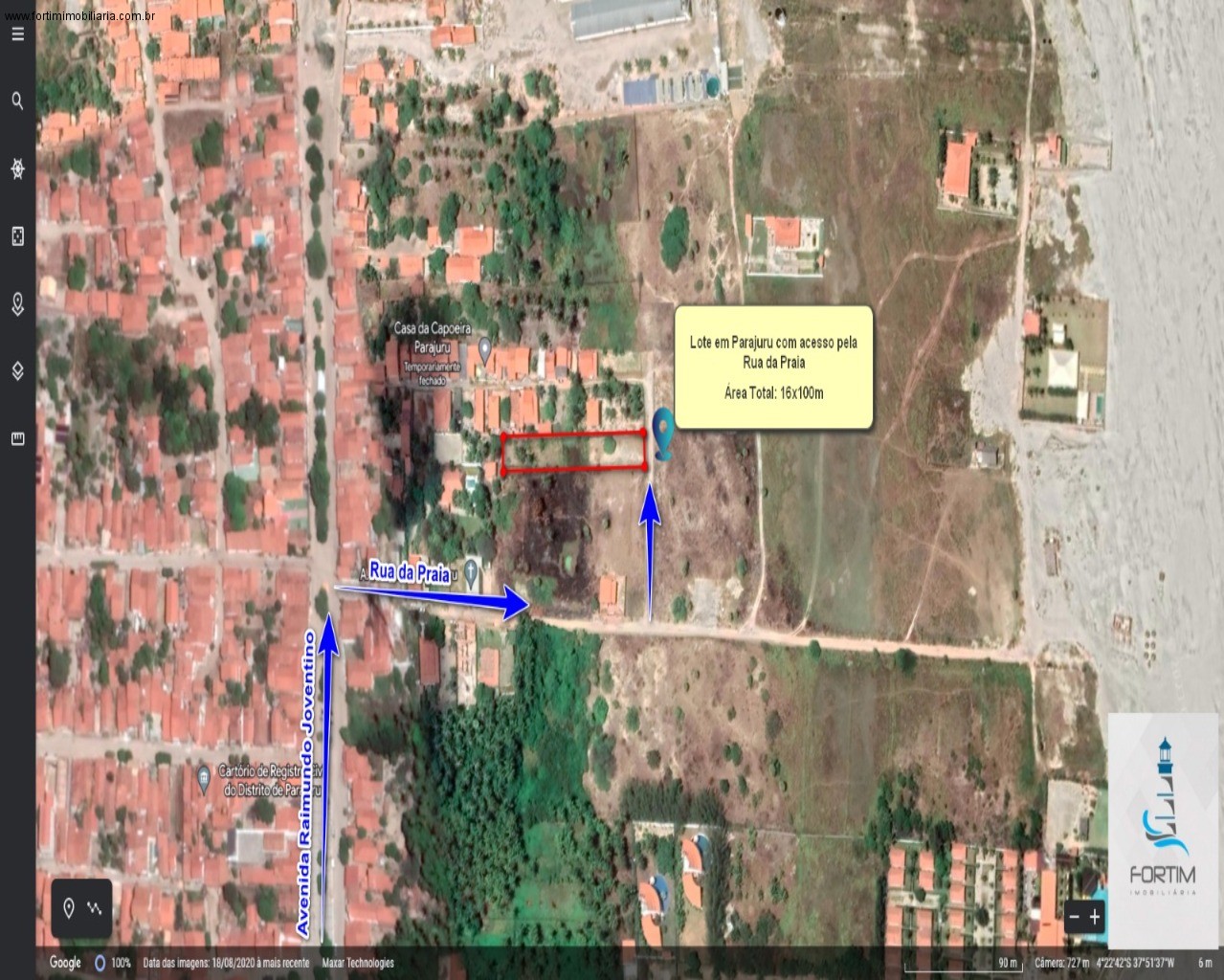 TERRENO RESIDENCIAL/COMERCIAL em BEBERIBE - CE, Parajuru