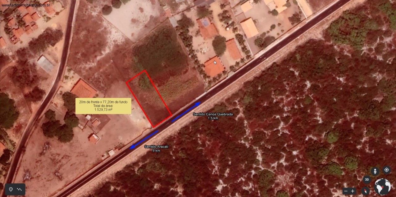 TERRENO RESIDENCIAL/COMERCIAL em ARACATI - CE, Córrego da Nica