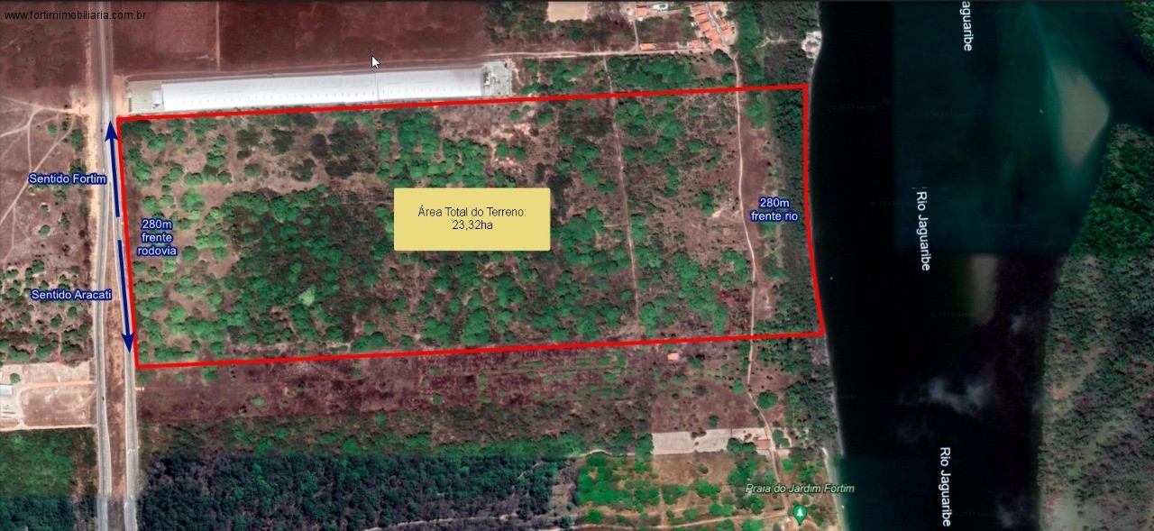 TERRENO RESIDENCIAL/COMERCIAL em FORTIM - CE, FRENTE RIO ATÉ A CE 040