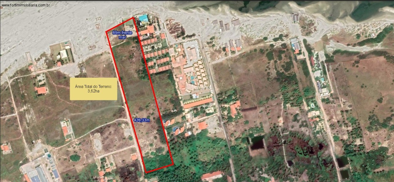 TERRENO RESIDENCIAL/COMERCIAL em BEBERIBE - CE, FRENTE MAR PARAJURU