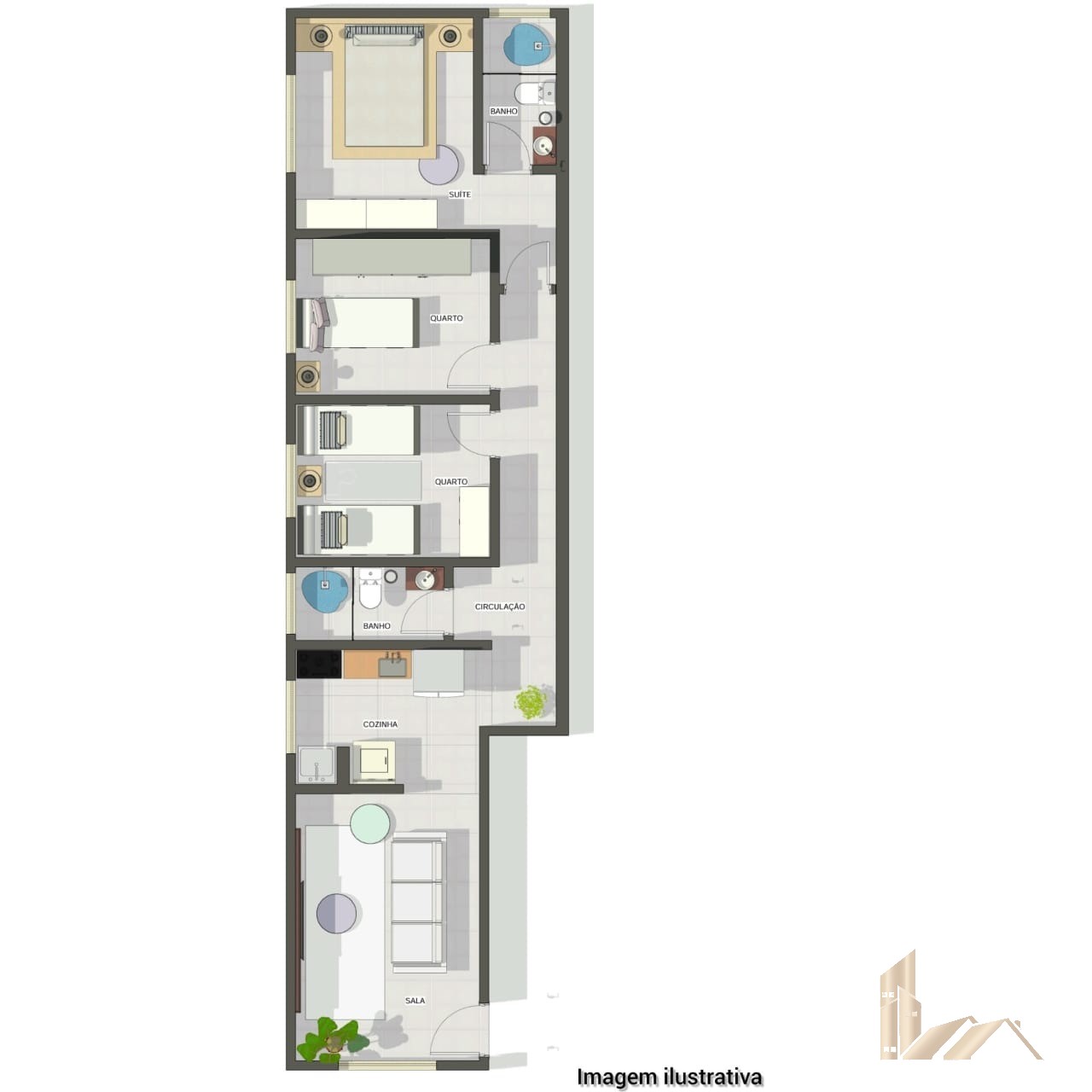 APARTAMENTO DISPONÍVEL PARA VENDA, 3 QUARTOS, 70M² POR R$259.000,00 - SERRA DOURADA - VESPASIANO/MG