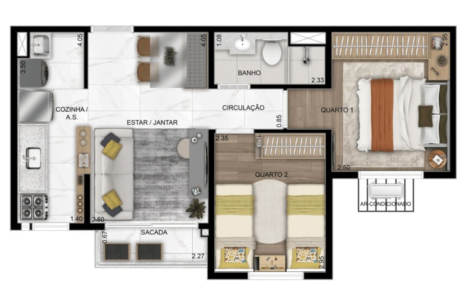 Apartamento à venda com 3 quartos, 61m² - Foto 16