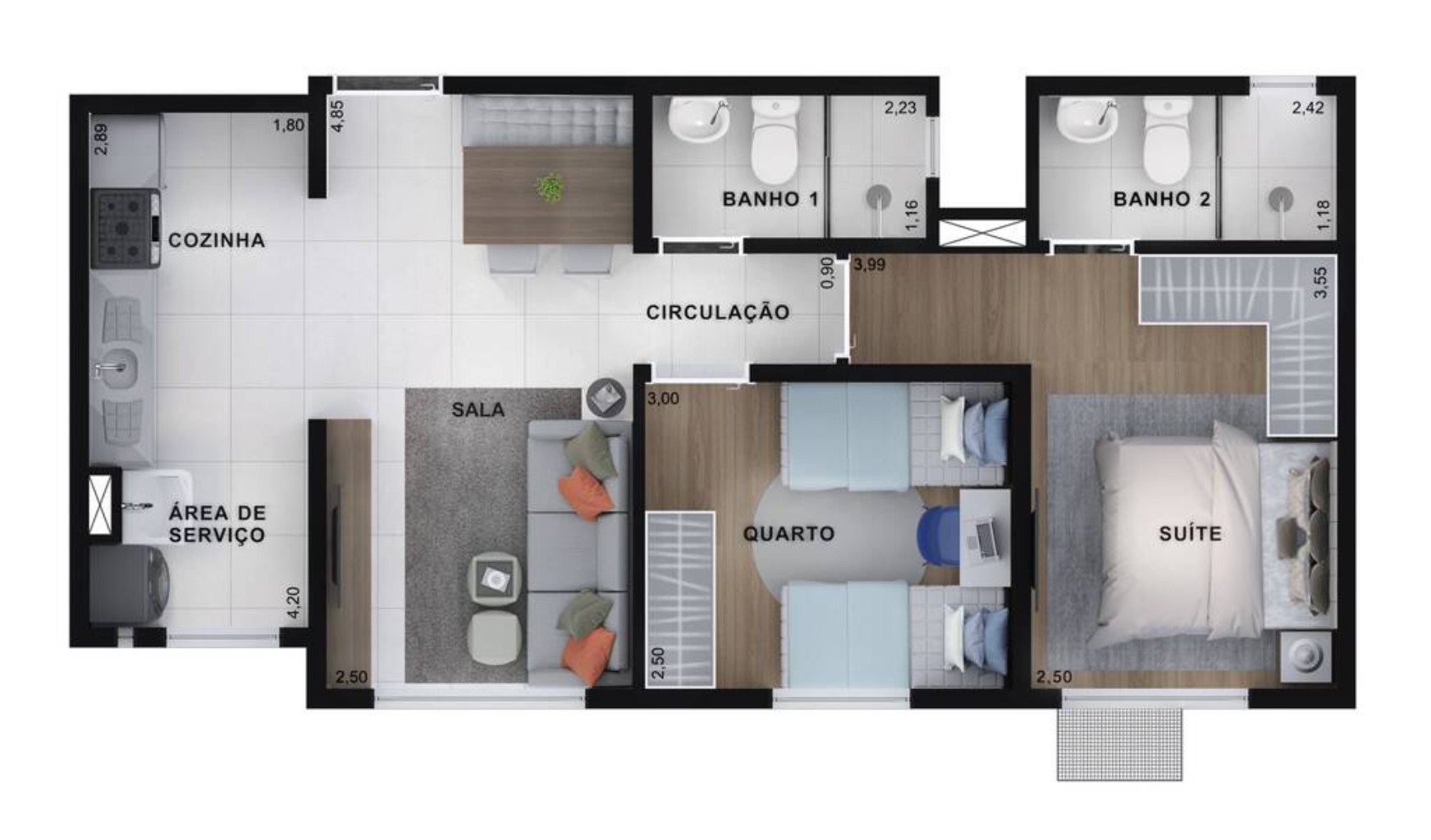 Apartamento à venda com 2 quartos, 51m² - Foto 27