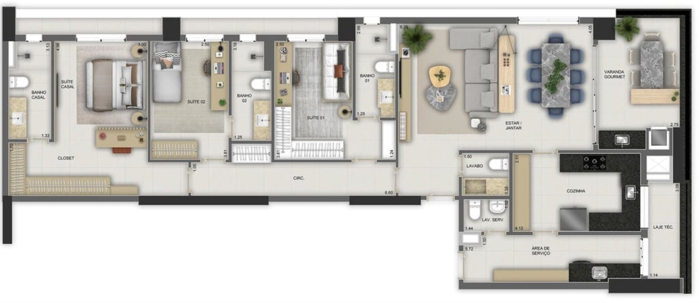 Apartamento à venda com 3 quartos, 147m² - Foto 39