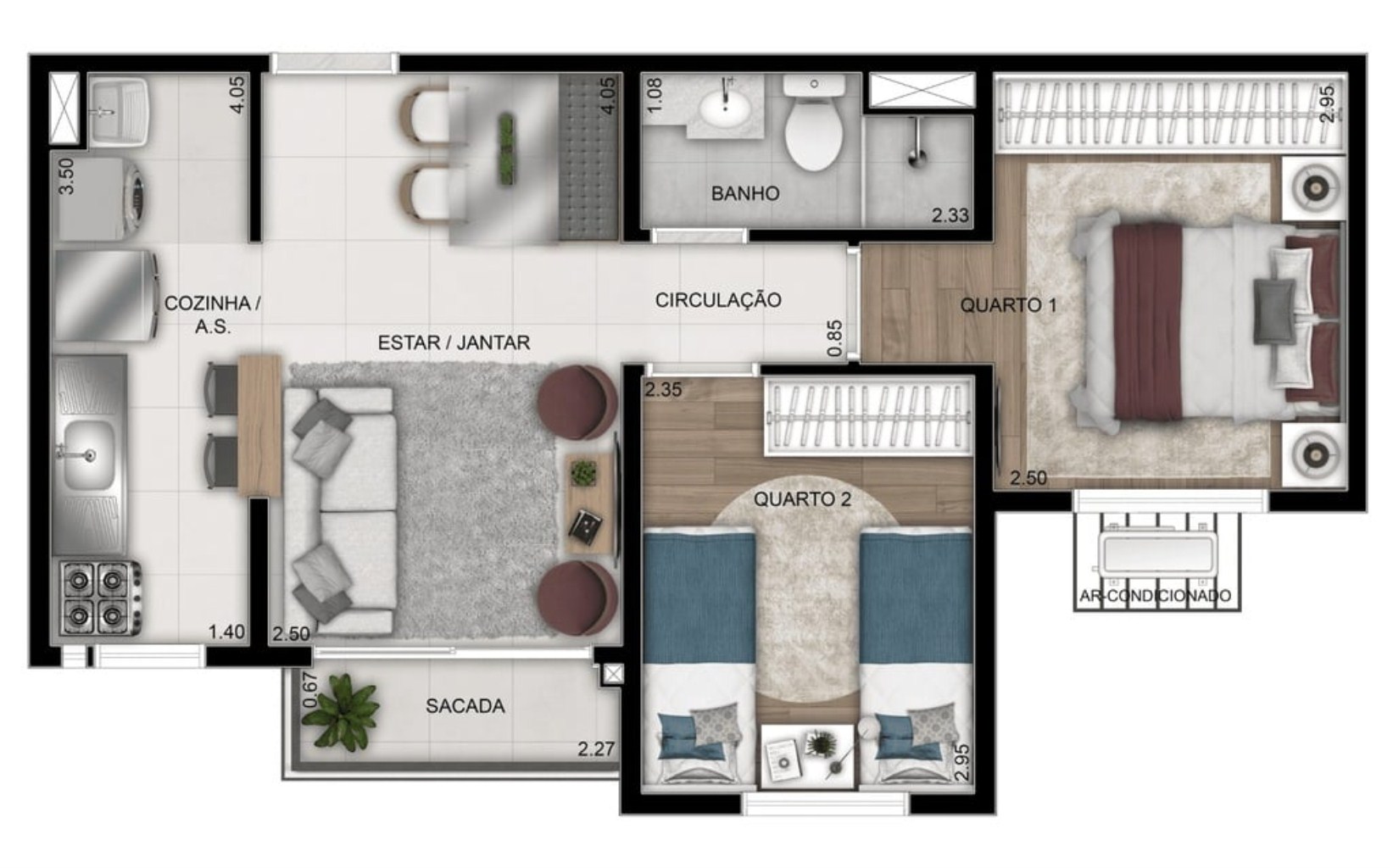 Apartamento à venda com 3 quartos, 61m² - Foto 15