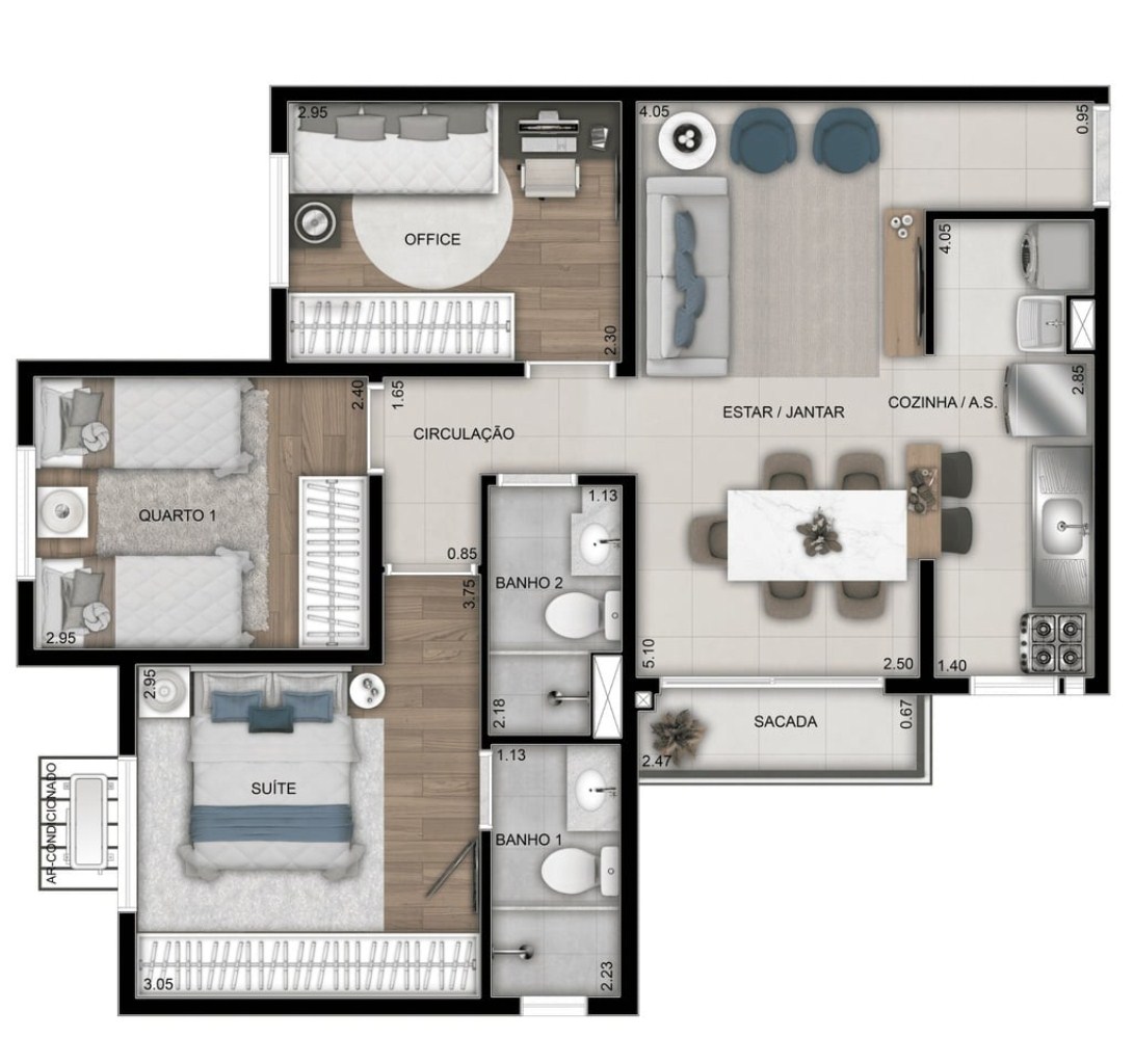 Apartamento à venda com 3 quartos, 61m² - Foto 17