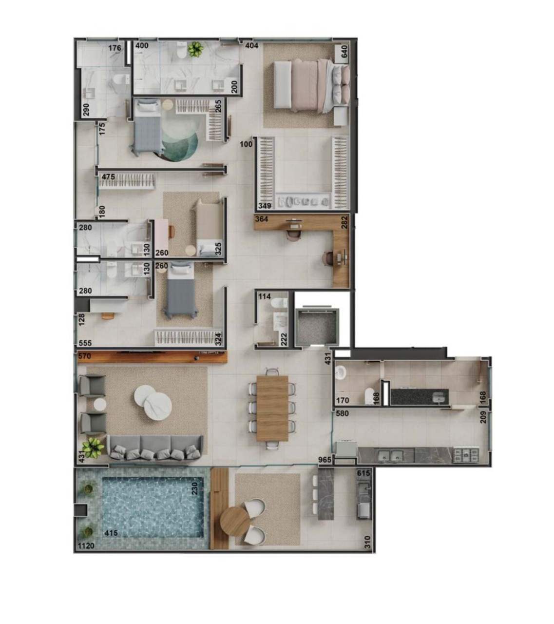 Apartamento à venda com 4 quartos, 236m² - Foto 49