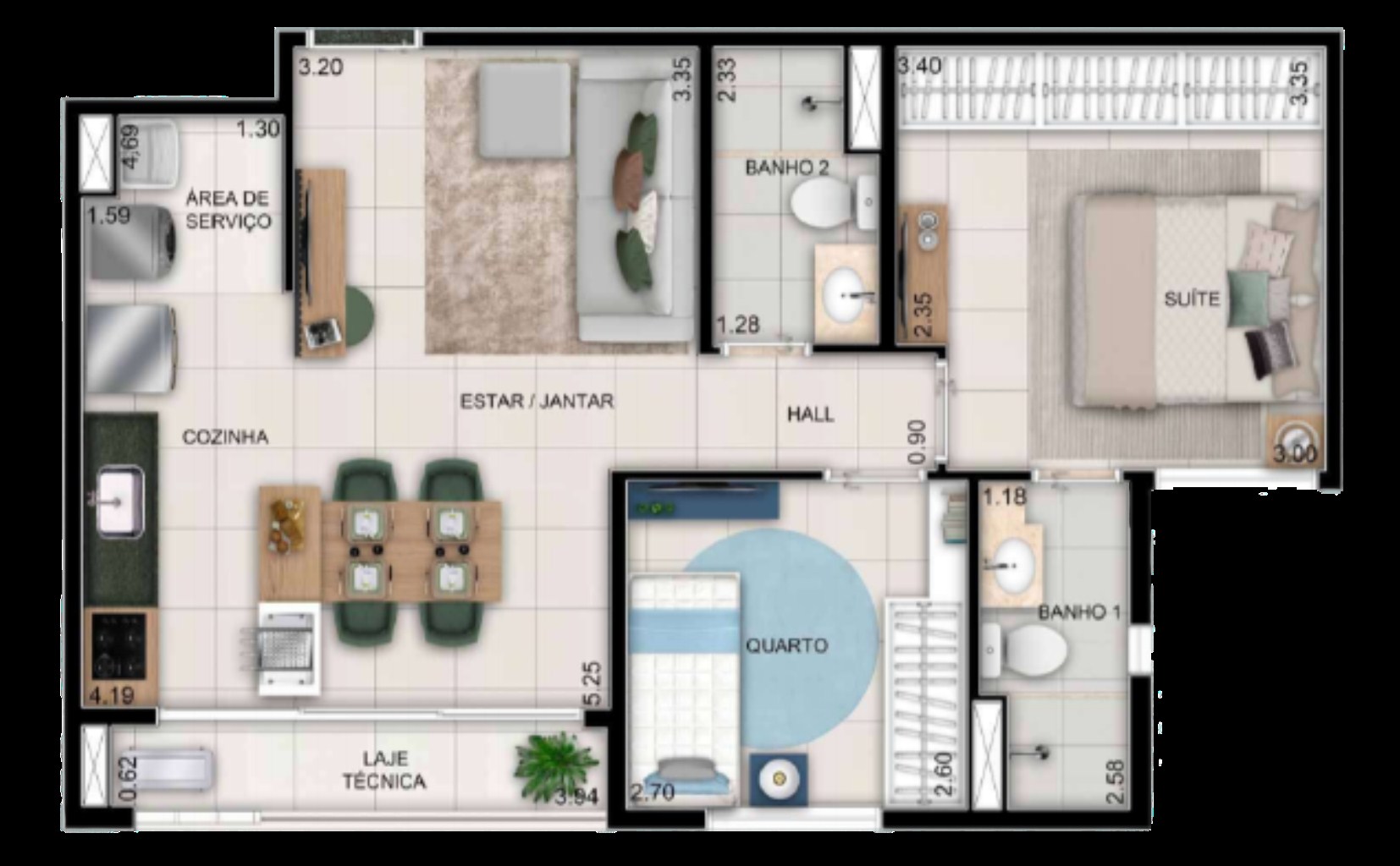 Apartamento à venda com 3 quartos, 78m² - Foto 18