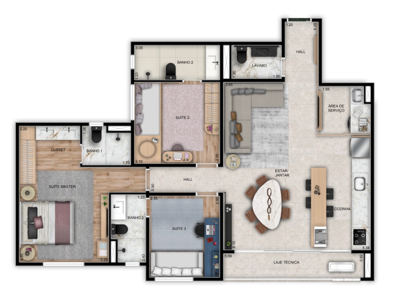 Apartamento à venda com 3 quartos, 79m² - Foto 24