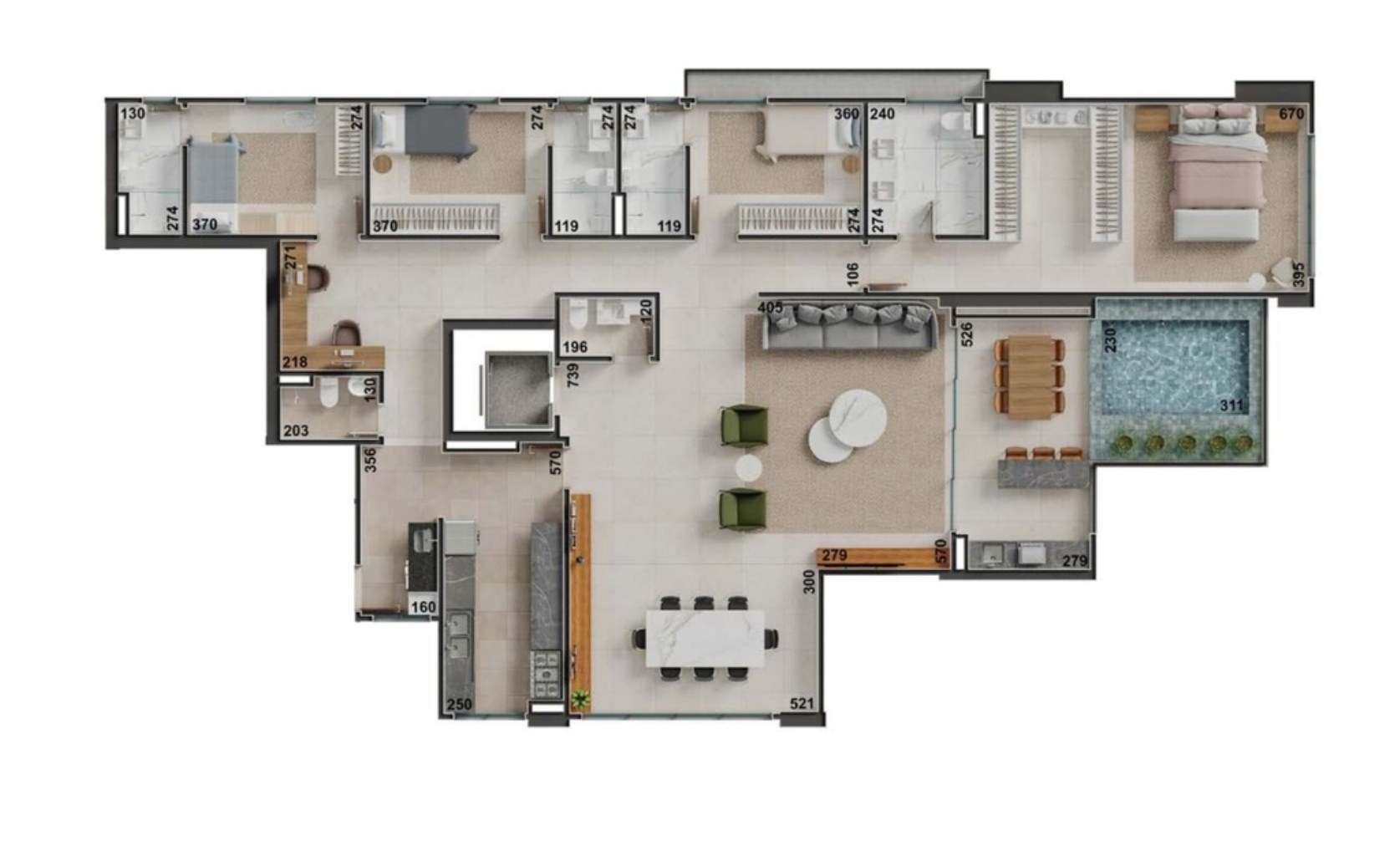 Apartamento à venda com 4 quartos, 302m² - Foto 53