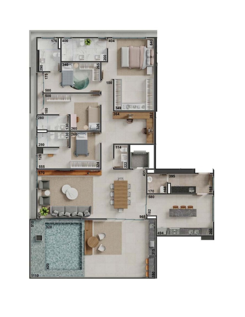 Apartamento à venda com 4 quartos, 276m² - Foto 54