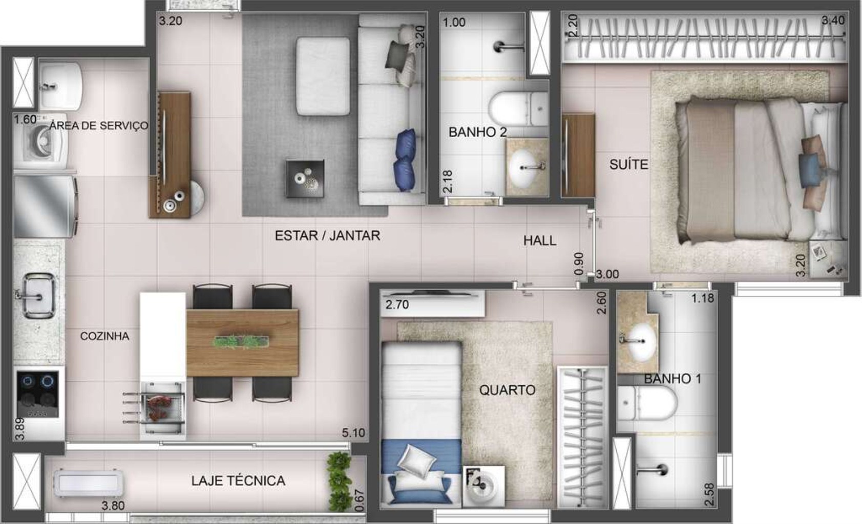 Apartamento à venda com 3 quartos, 81m² - Foto 18