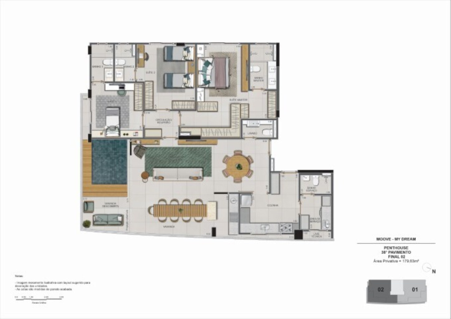 Apartamento à venda com 3 quartos, 140m² - Foto 84