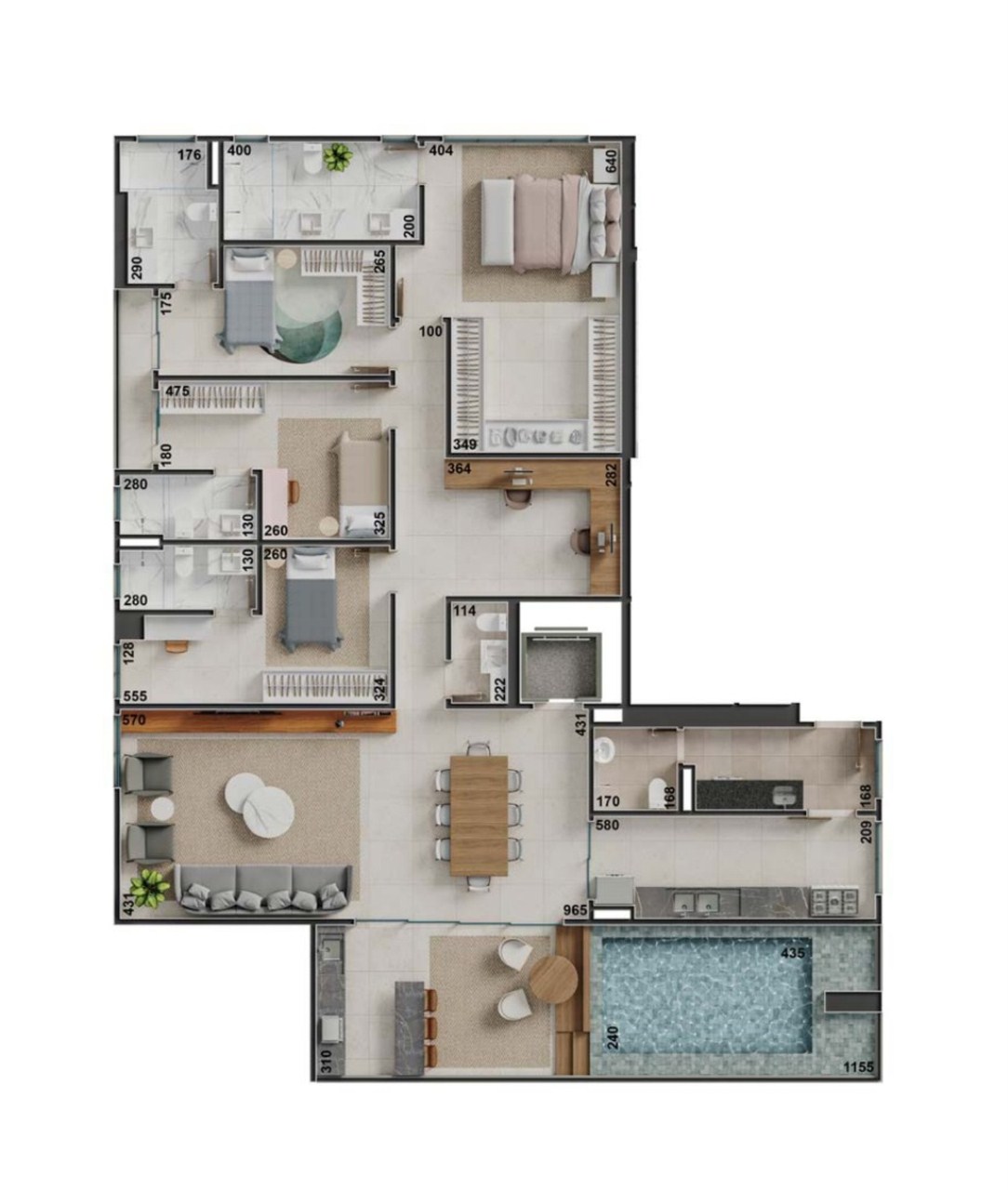 Apartamento à venda com 4 quartos, 236m² - Foto 50