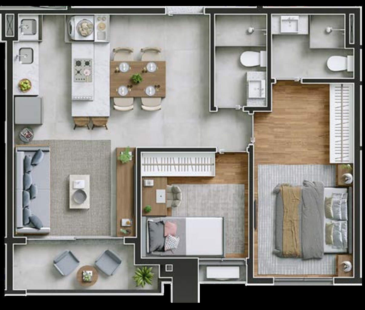 Apartamento à venda com 3 quartos, 71m² - Foto 29