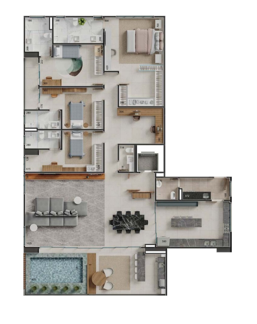 Apartamento à venda com 4 quartos, 236m² - Foto 55