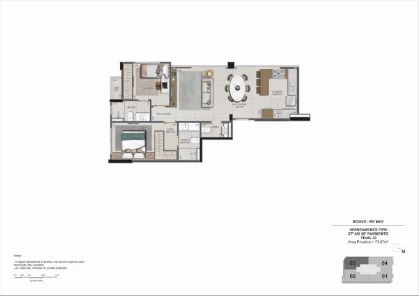 Apartamento à venda com 2 quartos, 152m² - Foto 67