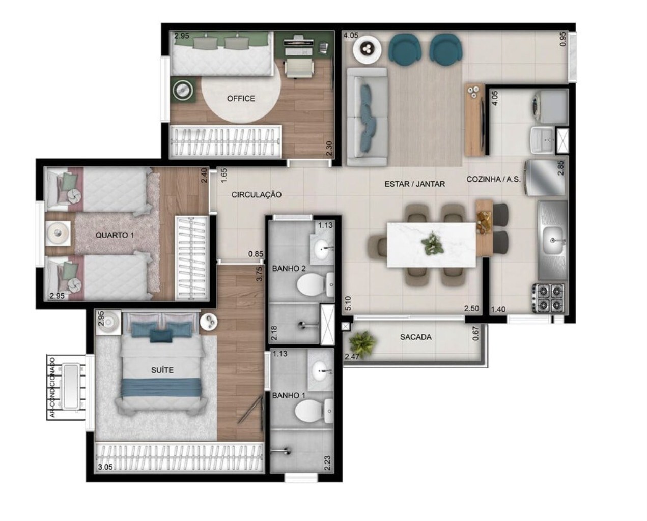 Apartamento à venda com 3 quartos, 61m² - Foto 15