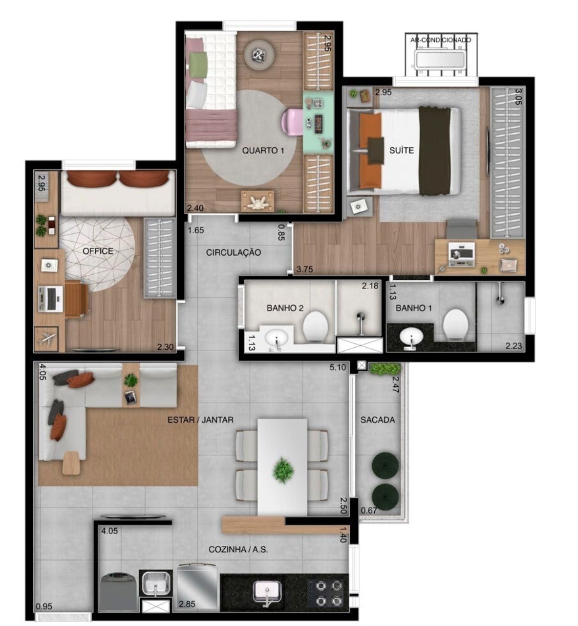 Apartamento à venda com 3 quartos, 61m² - Foto 16